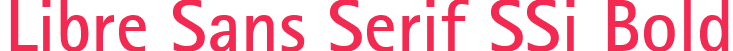 Libre Sans Serif SSi Bold